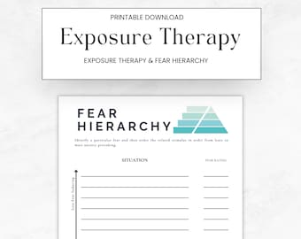 Exposure Therapy Worksheets | Fear Hierarchy (PDF Download)