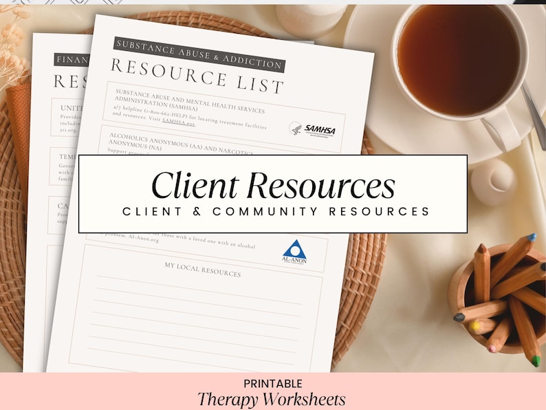 Client Resource Bundle, instant digital download, printable.