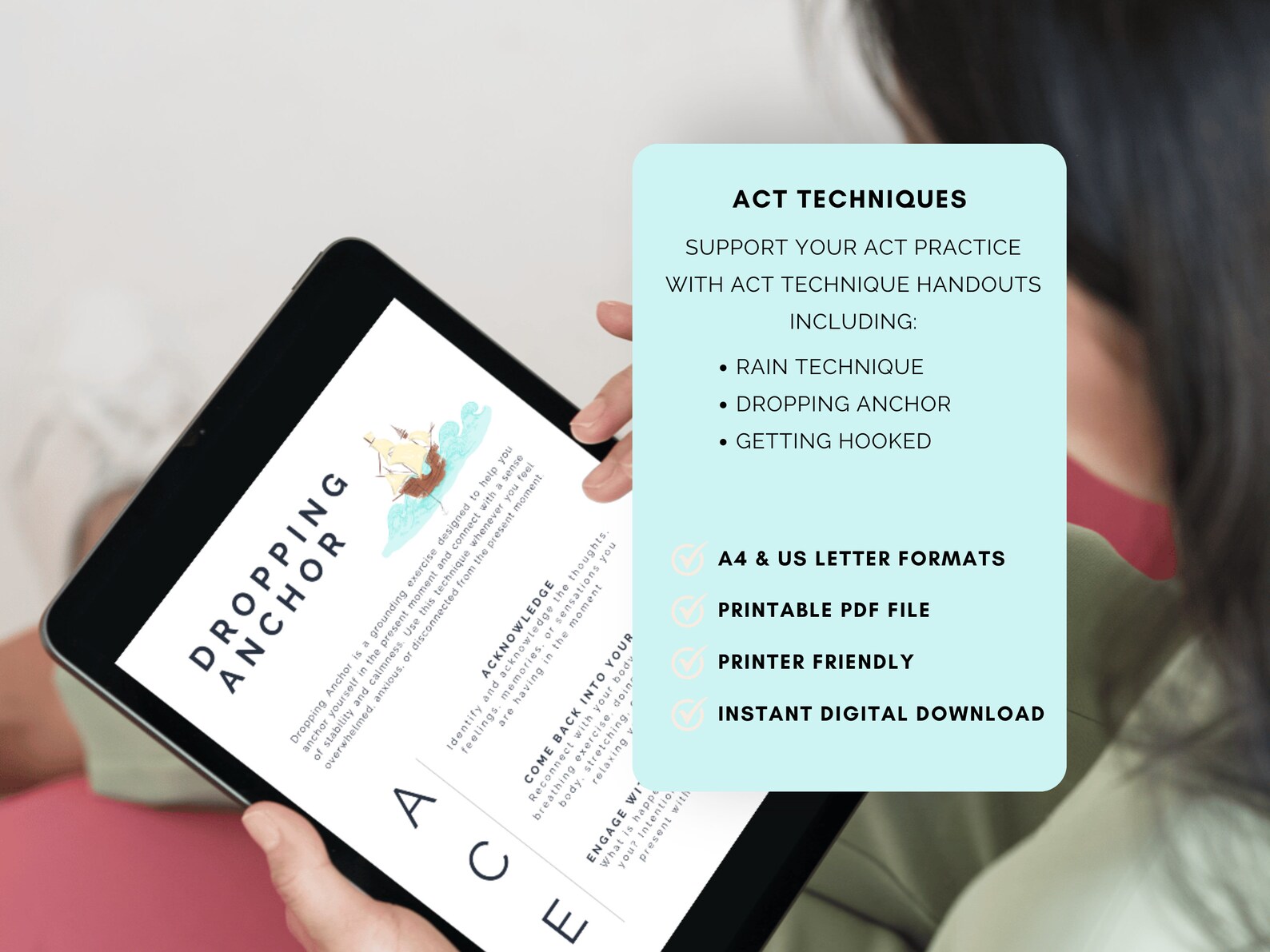 Rewind Technique Worksheet.pdf ACT Technique Worksheets: Therapy Skills Printouts (PDF) - Etsy