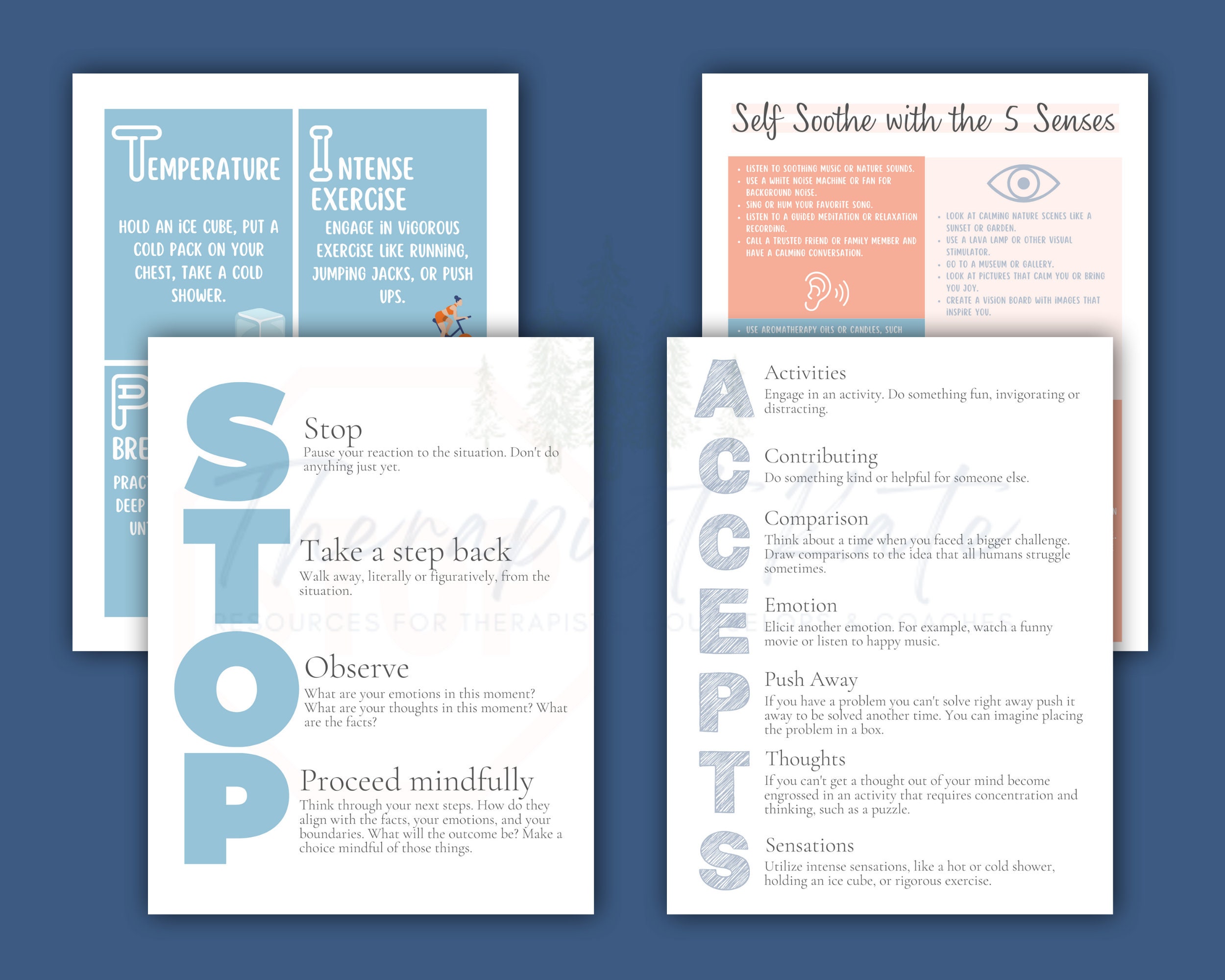 DBT Skills Therapy Worksheets, DBT Worksheets, Therapy Worksheets ...