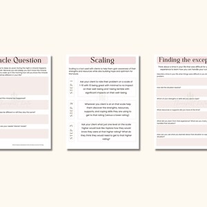Solution Focused Therapy Worksheets: Goal Setting, Mood Tracker (PDF ...