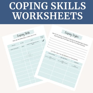 Coping Skills Worksheet, CBT Worksheets, Therapy Worksheets, Mood Tracker, Social Work, School Psychology, DBT, Life Coach, Psychology