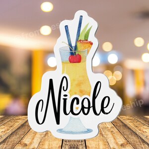 Personalized Cruise Door Magnets Name Cruise Magnet Custom Cruise Magnet Colorful Family Keepsake Stateroom Door Girls Trip Door Decorations
