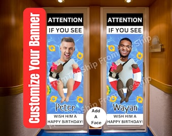 Viral Funny Cruise Door Decoration Stateroom Banner Decorate Your Cabin Door Vacation Sign Cruising Gift, Ship Magnet Alternative Door Decor