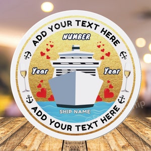 Cruise Door Magnets Anniversary, Cruise Door Decorations Anniversary Cabin Door Personalized Stateroom Cruise Ship Sign Cruise Magnet