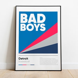 Detroit Pistons Unframed Bad Boys Poster