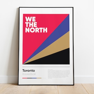 TORONTO RAPTORS poster, We The North, Nba Iconic Phrases Series, Wall Art, Printed Poster