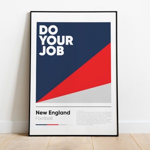 NEW ENGLAND PATRIOTS poster, Nfl Iconic Printed Poster Collection, Wall Art