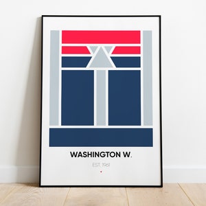 Washington Capitals Capital One Arena Giclee Print by Cris 