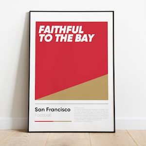 SAN FRANCISCO 49ERS poster, Nfl Iconic Printed Poster Collection, Wall Art