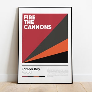 TAMPA BAY BUCCANEERS poster, Nfl Iconic Printed Poster Collection, Wall Art