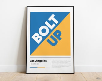 LOS ANGELES CHARGERS poster, Nfl Iconic Printed Poster Collection, Wall Art