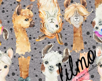 Seamless Baby Llama Pattern jpg Digital Paper 10 inches wide by 10 inches tall