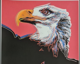 ANDY WARHOL * Bald Eagle * lithograph * art print * limited # xx/100