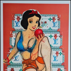 MORTE NYC * Branca de Neve * 45 x 32 cm * assinado * limitado * Certificado # xx/120