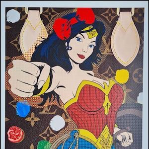 MORTE NYC * Mulher-Maravilha * 45 x 32 cm * assinado * limitado * Certificado # xx/120
