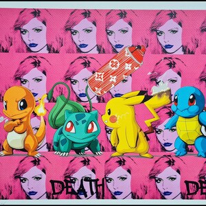 MORTE NYC * Debbie Harry (Blondie) e Pokémon * 45 x 32 cm * assinado * limitado * Certificado # xx/120