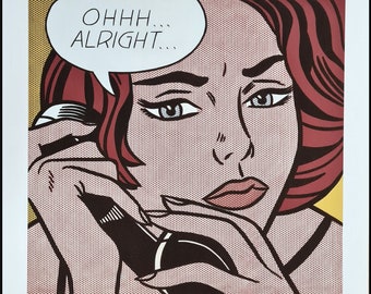 ROY LICHTENSTEIN * Ohhh...Alright... * 50 x 35 cm * signed lithograph * art print * limited # xx/150