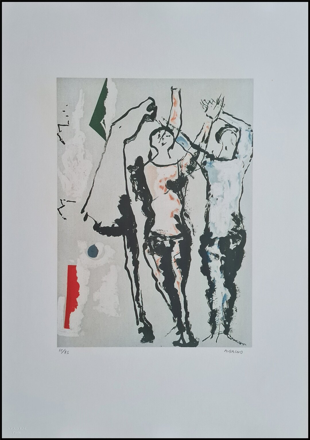 MARINO MARINI * 画像、Triade 作 * 50 x 70 cm * サイン入り