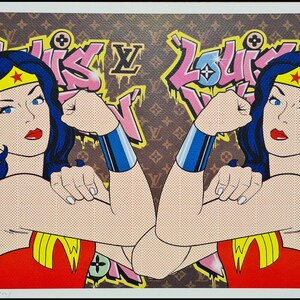 MORTE NYC * Mulher-Maravilha * 45 x 32 cm * assinado * limitado * Certificado # xx/120