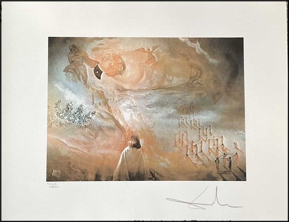 Salvador Dalí 【神曲】 lithograph 証明書 Salvador Dalí 【神曲】 lithograph 証明書 - メルカリ