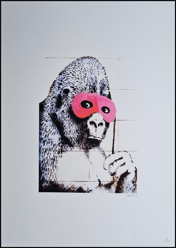 バンクシー ゴリラアート バンクシー ゴリラアート WCP Banksy バンクシー GLITTER