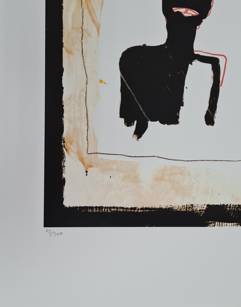 JEAN-MICHEL BASQUIAT Untitled 1960 70x50 cm Lithografie limitiert xx/300 Bild 6