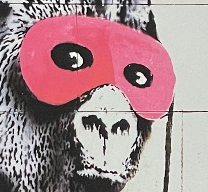 BANKSY * Masked Gorilla * 70 X 50 Cm * Lithograph * Art