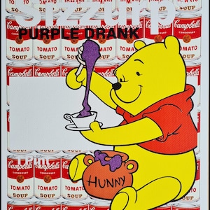 MORTE NYC * Ursinho Pooh * 45 x 32 cm * assinado * limitado * Certificado # xx/120
