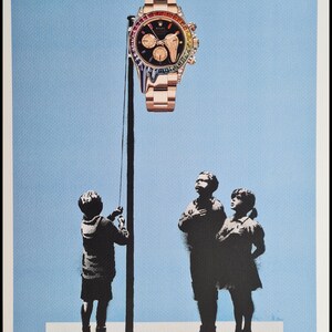 MORTE NYC * Banksy vs. Rolex * 45 x 32 cm * assinado * limitado * Certificado # xx/120
