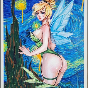 MORTE NYC * Sininho * 45 x 32 cm * assinado * limitado * Certificado # xx/120