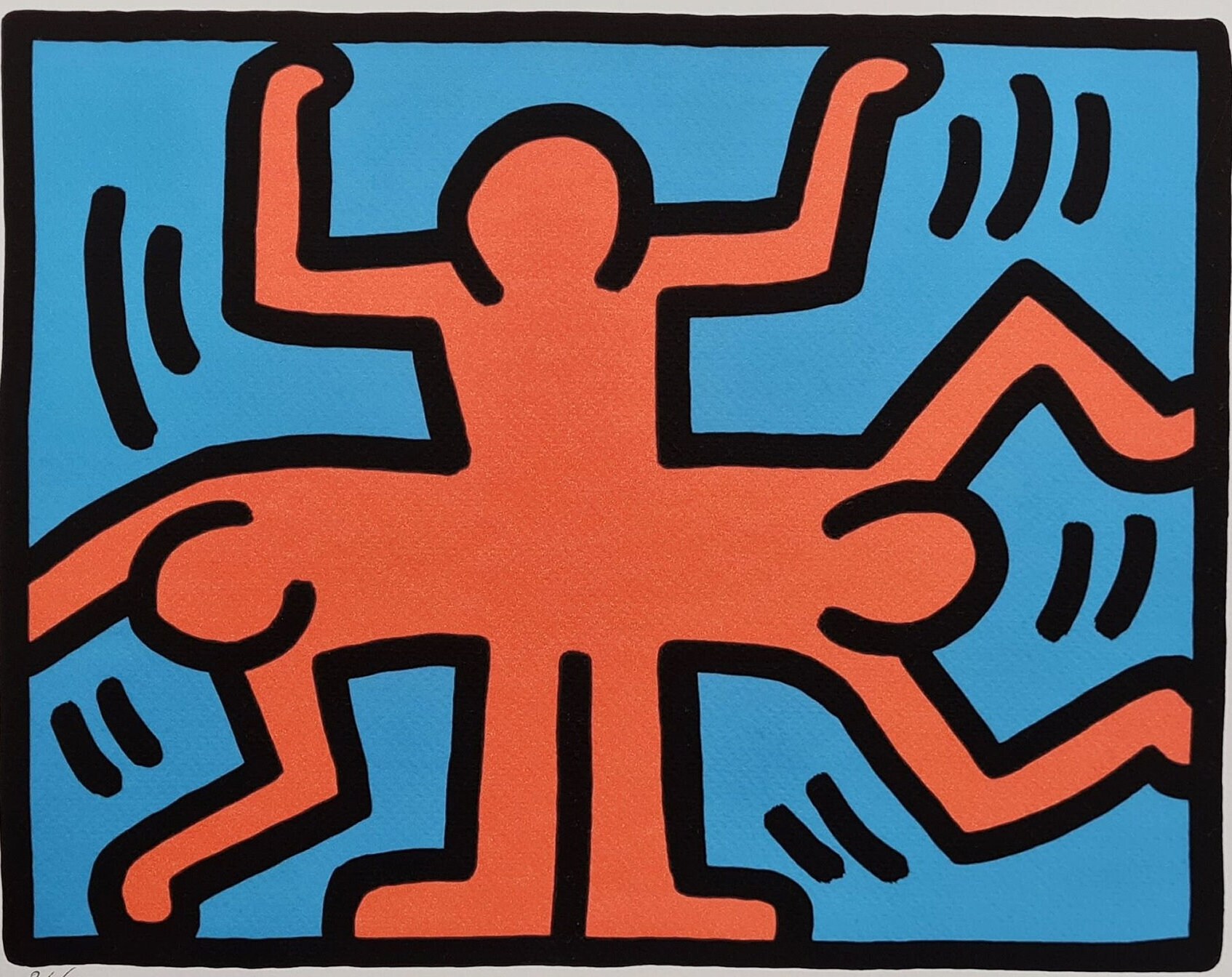 KEITH HARING * Pop Shop VI * 50 x 35 cm * サイン入り