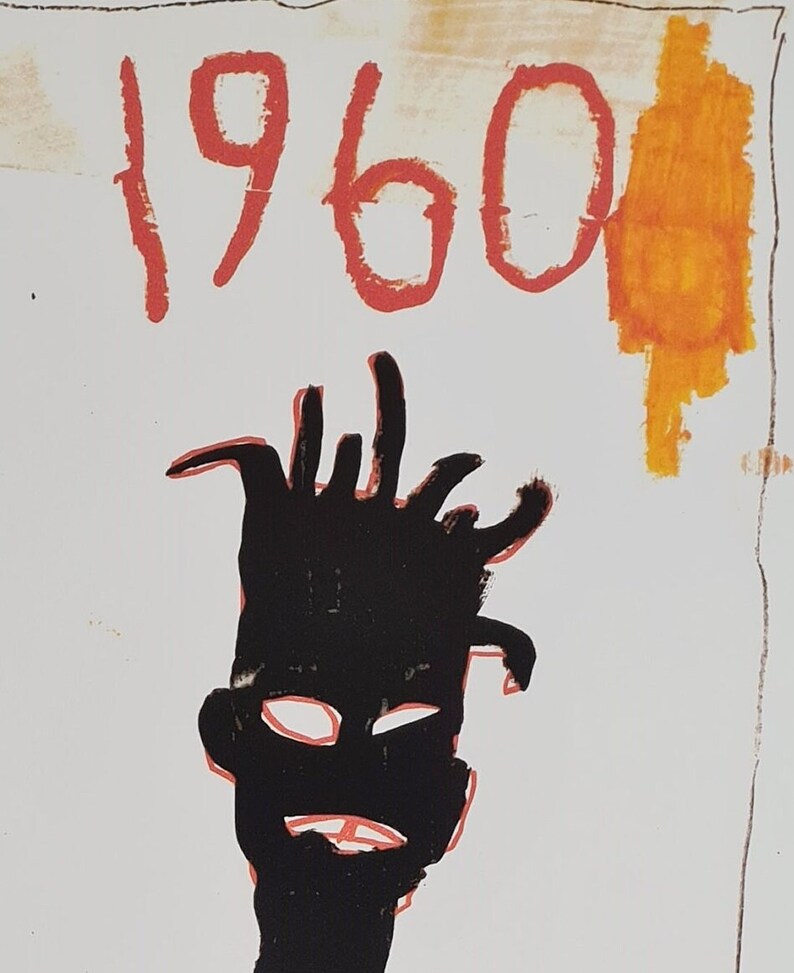 JEAN-MICHEL BASQUIAT Untitled 1960 70x50 cm Lithografie limitiert xx/300 Bild 5