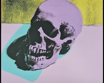 ANDY WARHOL * Skull * lithograph * limited # xx/2400 CMOA signed