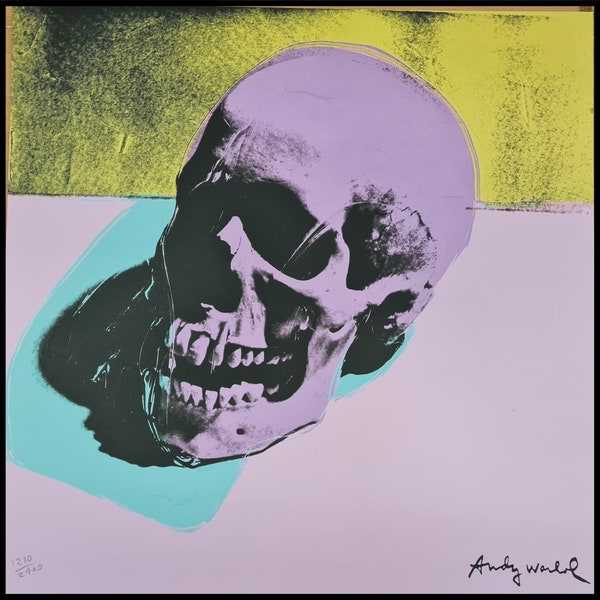 ANDY WARHOL * Skull * lithograph * limited # xx/2400 CMOA signed