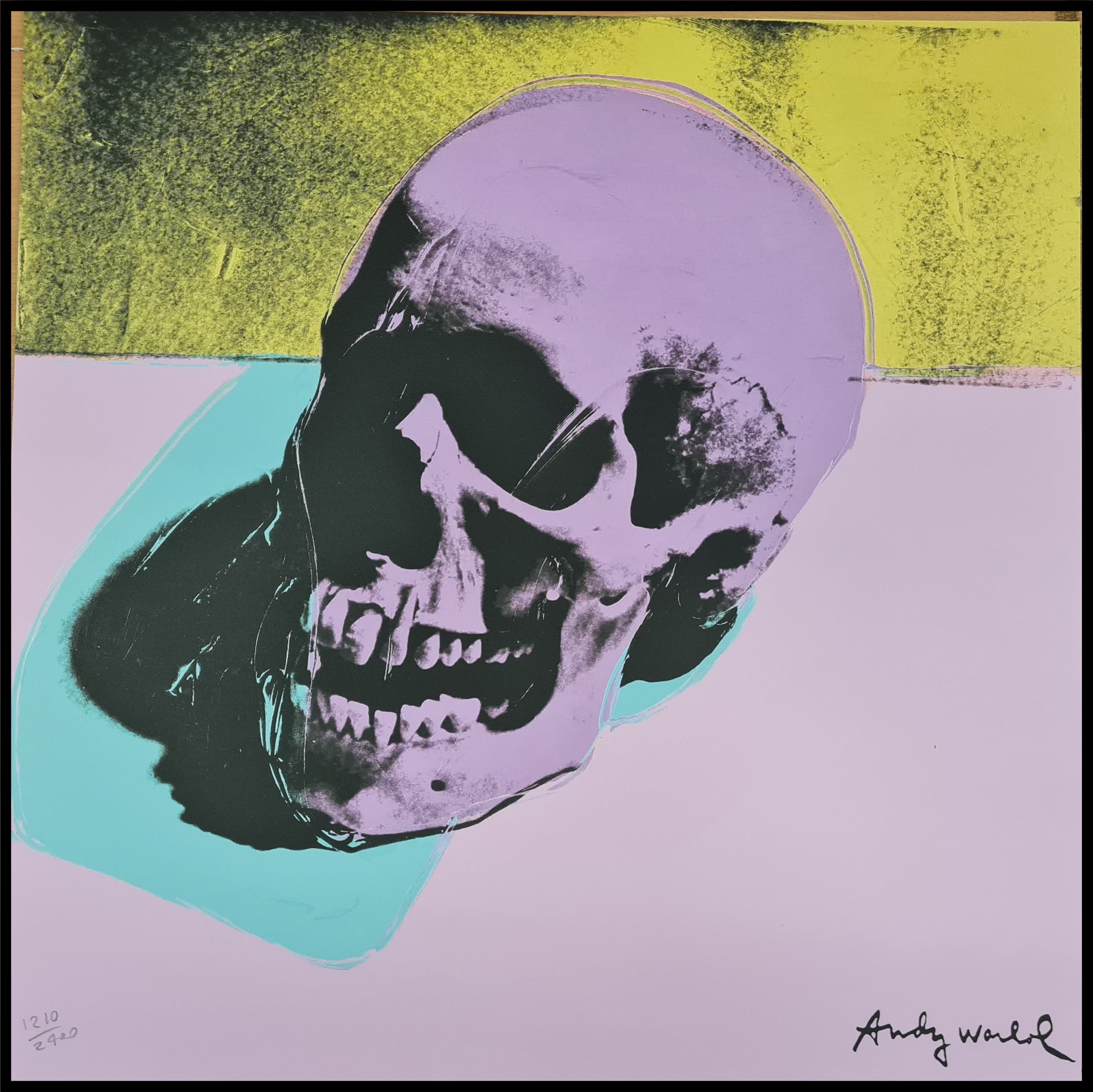 ANDY WARHOL * Skull * 60 x 60 cm * signed lithograph * limited # xx/2400 CMOA signed