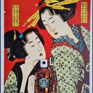 MORTE NYC * Geishas * 45 x 32 cm * assinado * limitado * Certificado # xx/120