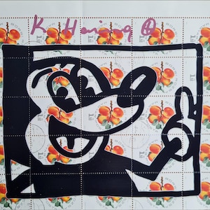 KEITH HARING * Original vom Künster signiert auf Briefbogenpapier - SERIGRAPHIE - inklusive Zertifikat