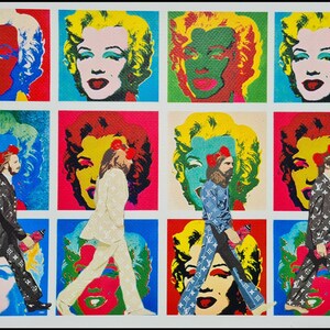 MORTE NYC * The Beatles & Marilyn Monroe * 45 x 32 cm * assinado * limitado * Certificado # xx/120