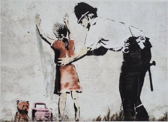Banksy Girl With Balloon Photograph, London Graffiti Art