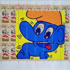 KEITH HARING * Original firmado por el artista en papel membretado - SERIGRAFÍA - incluye certificado
