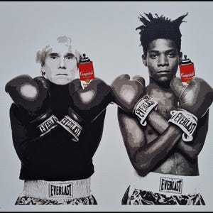MORTE NYC * Basquiat & Warhol * 45 x 32 cm * assinado * limitado * Certificado # xx/120