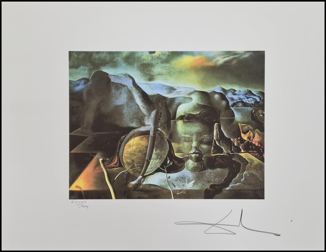 The Riddle Lithograph Salvador Dali * the Endless Riddle * 50 Cm X 65 Cm * Lithograph ...