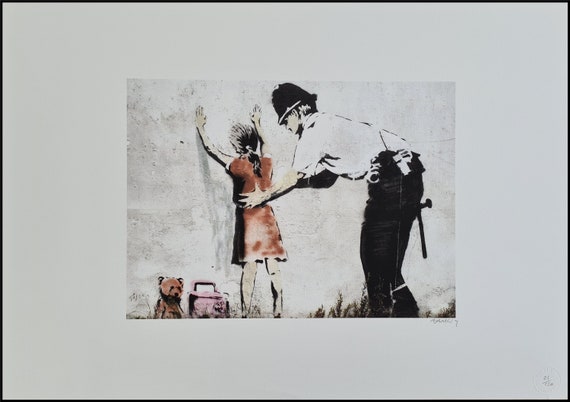 Banksy Girl With Balloon Photograph, London Graffiti Art