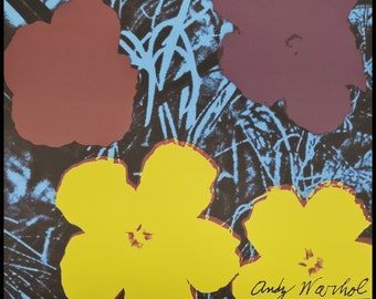 ANDY WARHOL * Flowers * lithograph * limited # xx/2400 CMOA signed