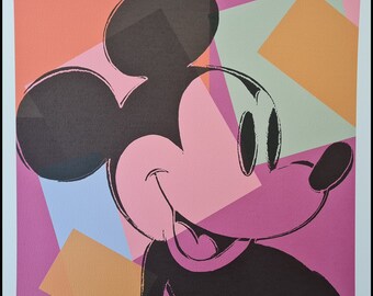 ANDY WARHOL * Mickey Mouse * lithograph * limited # xx/500 CMOA signed