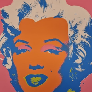 限定版リトグラフ アンディウォーホル AndyWarhol マリリンモンロー アンディ ウォーホル「マリリン モンロー(ショットオレンジ)1964