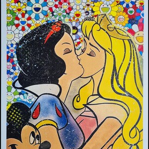 MORTE NYC * Branca de Neve e Alice * 45 x 32 cm * assinado * limitado * Certificado # xx/120