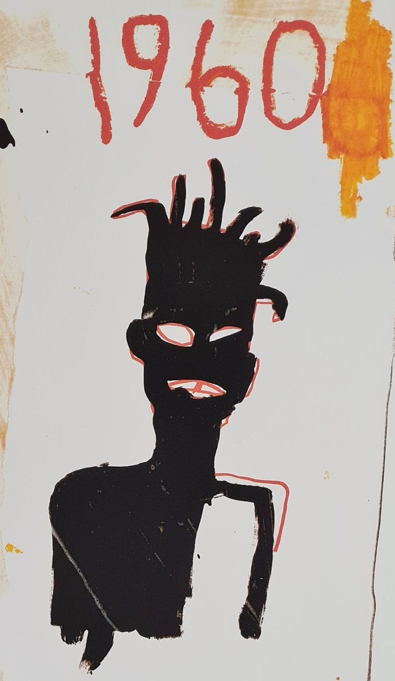 JEAN-MICHEL BASQUIAT Untitled 1960 70 x 50 cm Lithograph limited xx/300 image 3