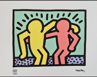 KEITH HARING * Pop Shop I * 70x50 cm * signed lithograph * Kunstdruck * limited # 42/150